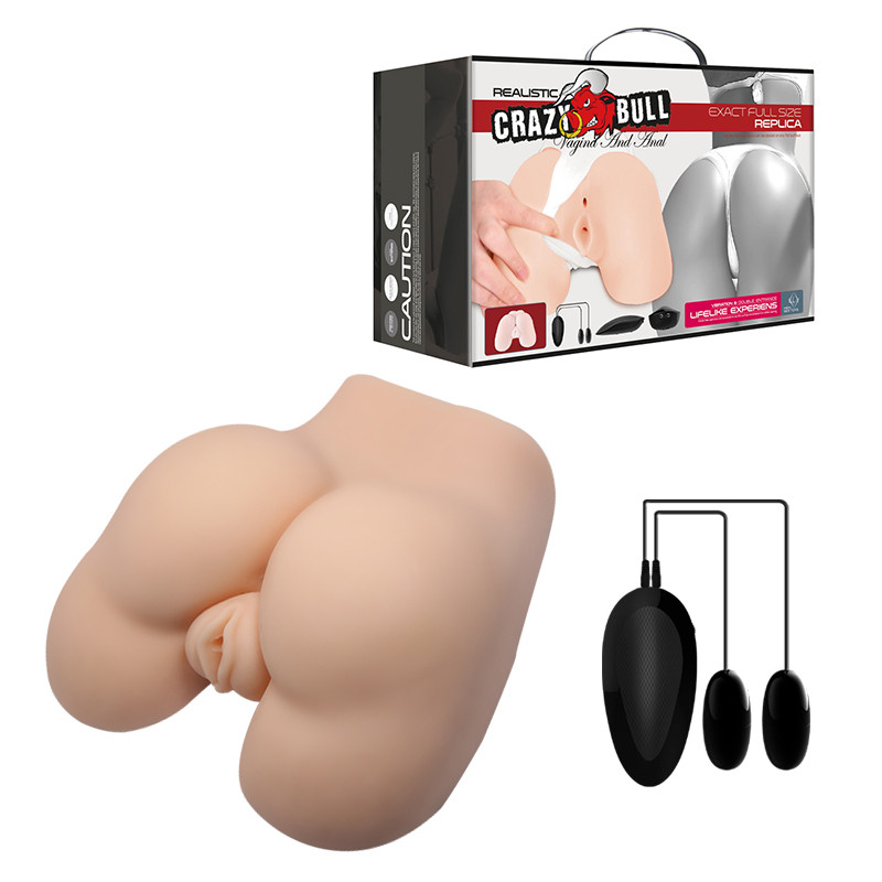 Мастурбатор Baile Crazy Bull Vagina and Ass, с вибрацией BM-009107Z-1 - Baile - Вагина и Попка - Купить