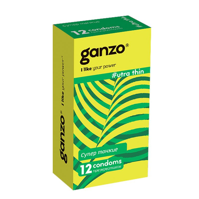 Презервативы Ganzo Ultra Thin, 3 шт 00-00000190 - Ganzo - Ультратонкие презервативы - Купить