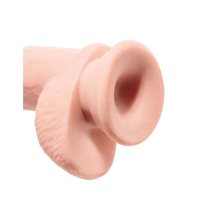 Фаллоимитатор Pipedream на присоске с мошонкой King Cock Plus Triple Density, 24 см, телесный 5720-21 PD - PipeDream - Реалистичные фаллоимитаторы - Купить