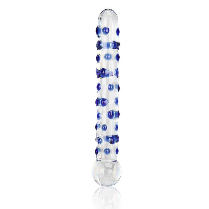 Стеклянный стимулятор Erotic Fantasy Spiral Stick, синий EF-T157 - Erotic Fantasy - Анальные стимуляторы - Купить